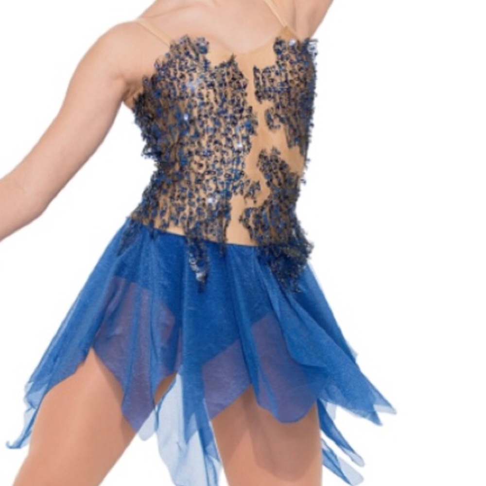 Blue dance costume